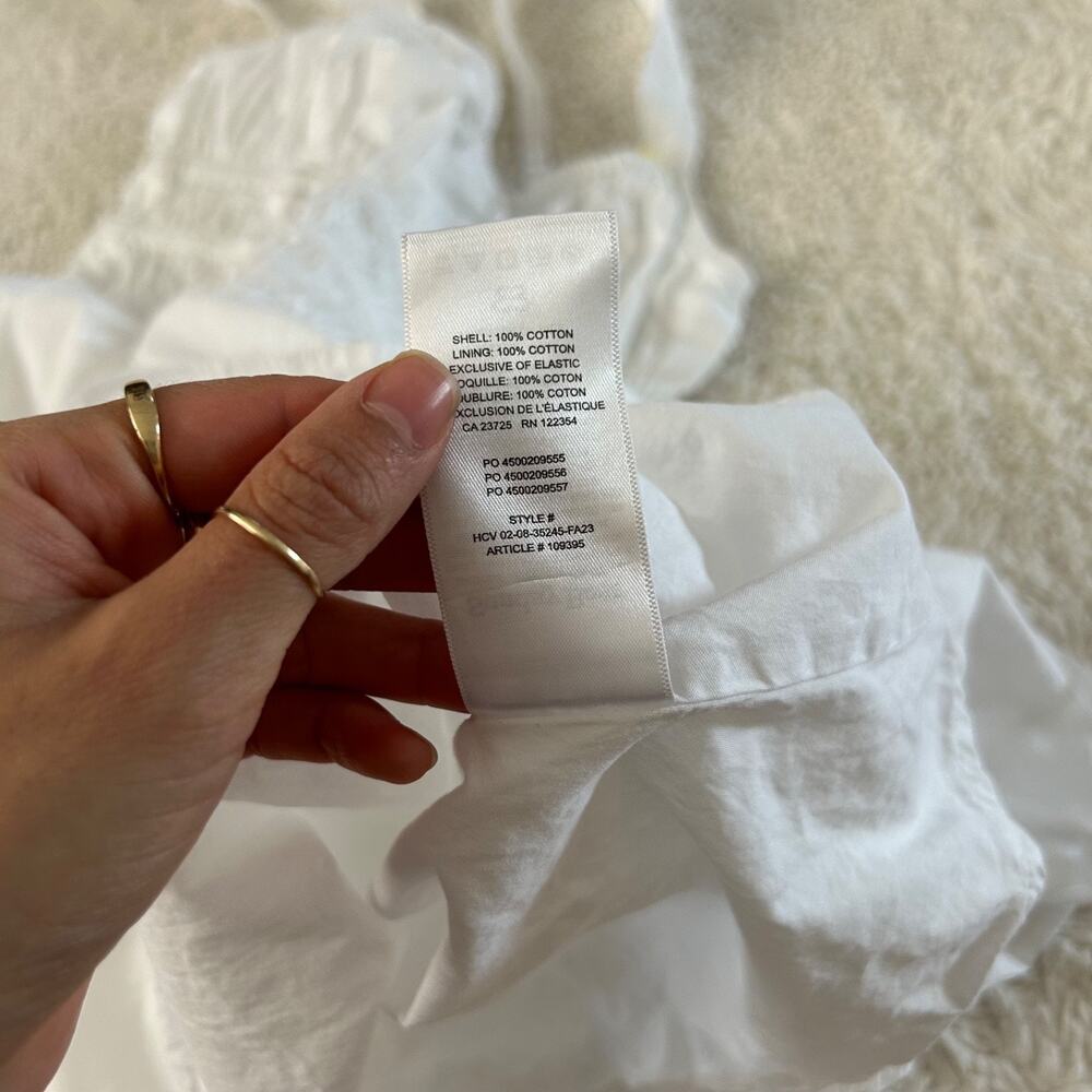 Sunday Best Aritzia White Poplin Dress Sz S Cottage Core Soft Girl Tomato Ballet - Picture 6 of 6